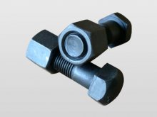 00145-Track Shoe Wheel Bolt．Convex Head．Long Nut